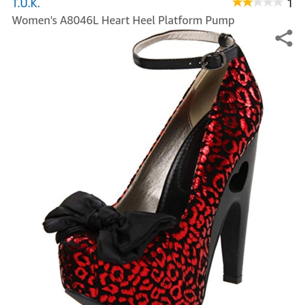T.U.K Heart Heel Platform Pump
